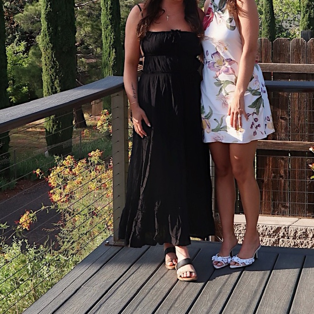 Macy's Elegant Halter Sundress for Wedding Guest